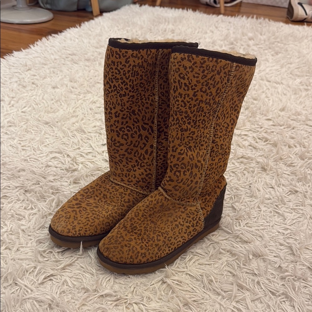 Leopard Print Women's Boots